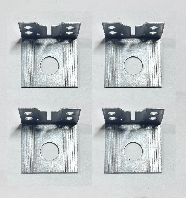 4x IKEA SUSPENSION FITTINGS, ANGLED FOR PAX WARDROBE PART # 102591 103691