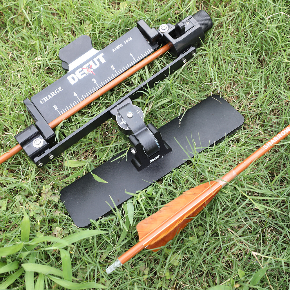 DECUT Archery Fletching Jigs Fletches Clamp Arrow Shaft Feather Sticky Tool