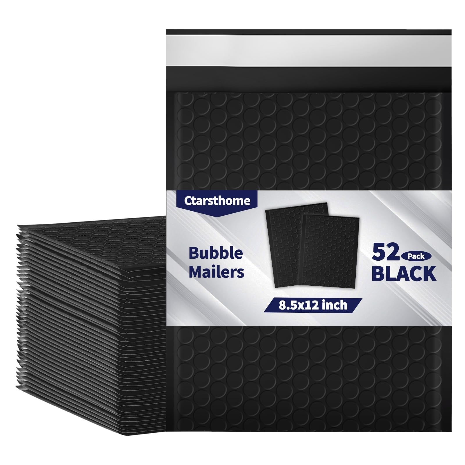 52 Pack Bubble Mailers 8.5x12inch Padded Envelopes Thin Mailing Envelopes Wat...