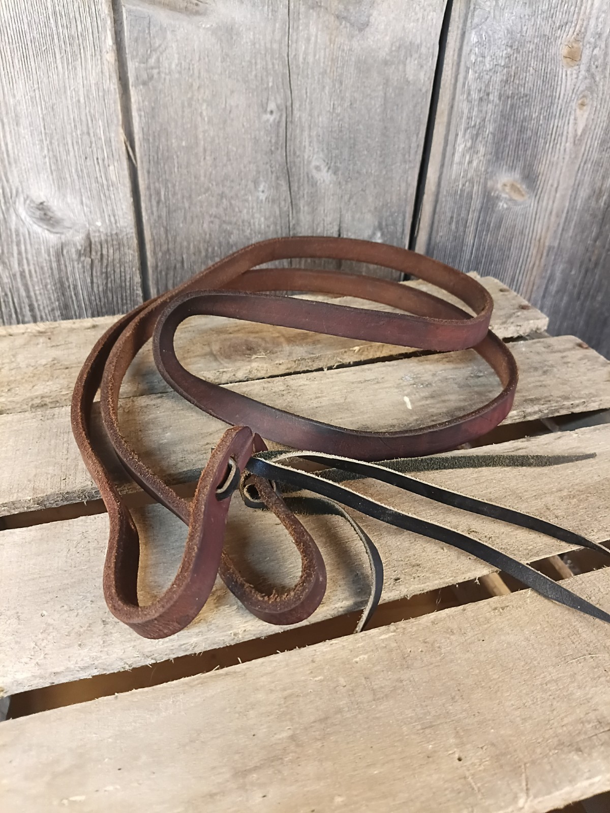 Pony Sized Leather Roper Rein - 64" Long- Very Nice Condition!