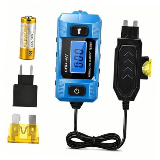 Automotive Circuit Fault Probe Tester, 20A 48V Parasitic Battery Drain Tester