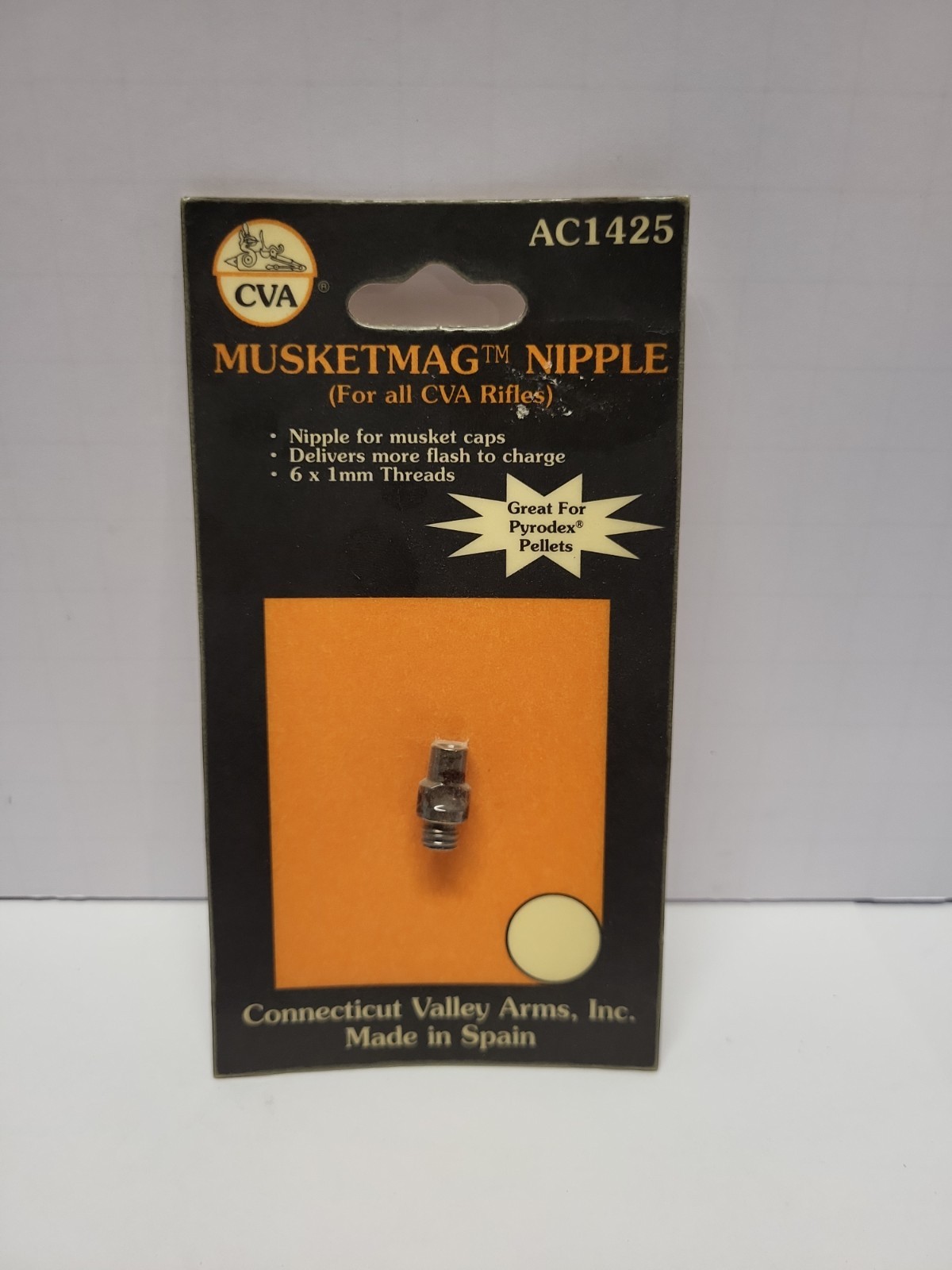 CVA MUSKET MAG NIPPLE AC1425 6 X 1 THRERADS