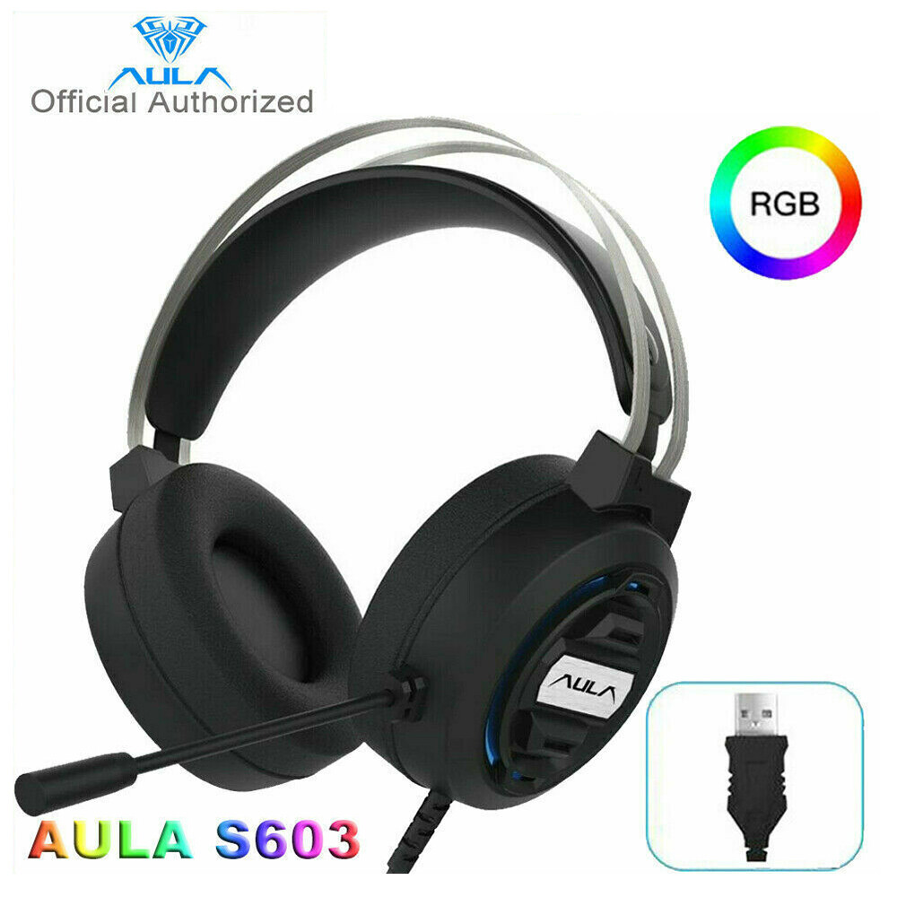 3.5mm Gaming Headset for PS4 PS5 Xbox One Switch PC Mic Stereo Bass Surround