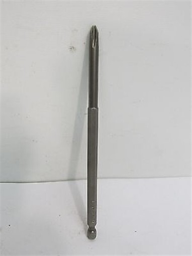 Apex 492-C, #2 Phillips 1/4" Hex Power Drive Bit, 6" OAL