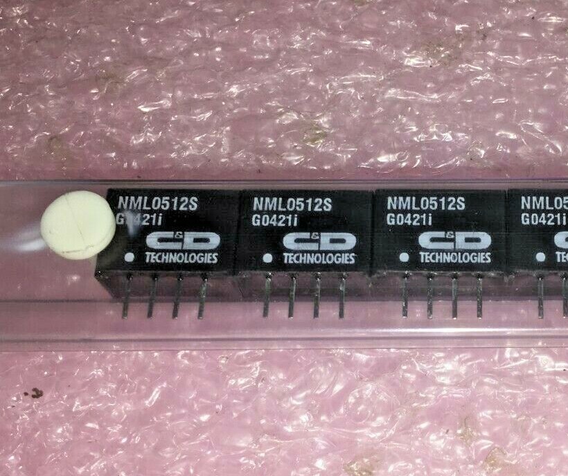 (3 PIECE LOT) NML0512S, DC-DC Regulated Power Supply Module 1 Output, 2W, Hybrid