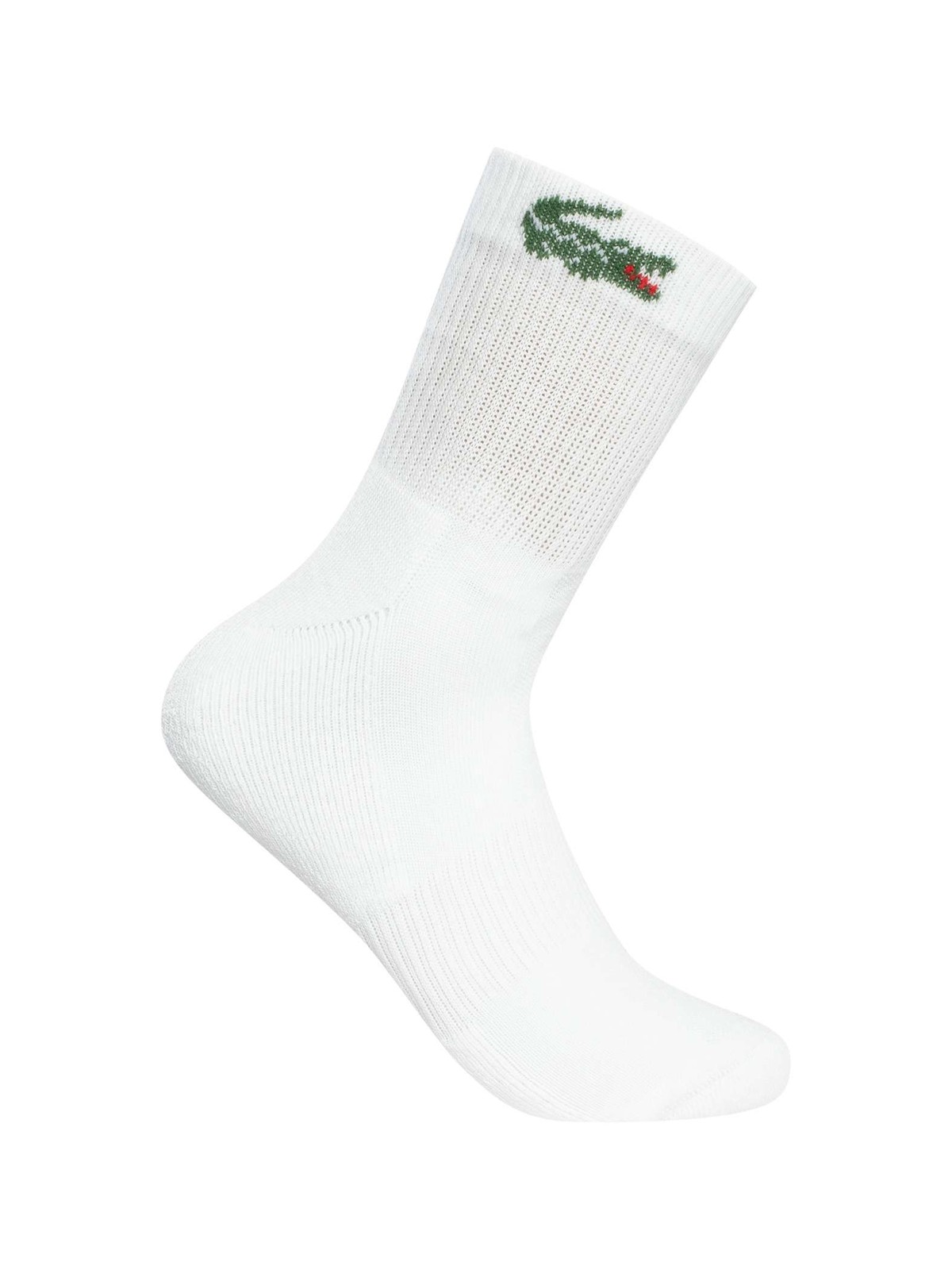 Lacoste Men's 3 Pack Ankle Socks, White