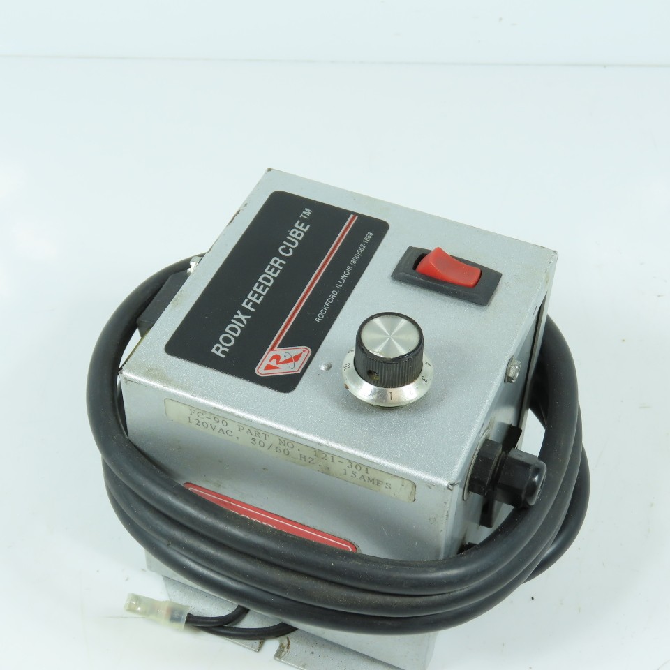 Rodix 121-301 FC-90 Vibratory Feeder Cube Controller 120V 50/60HZ 15 Amps W/Cord