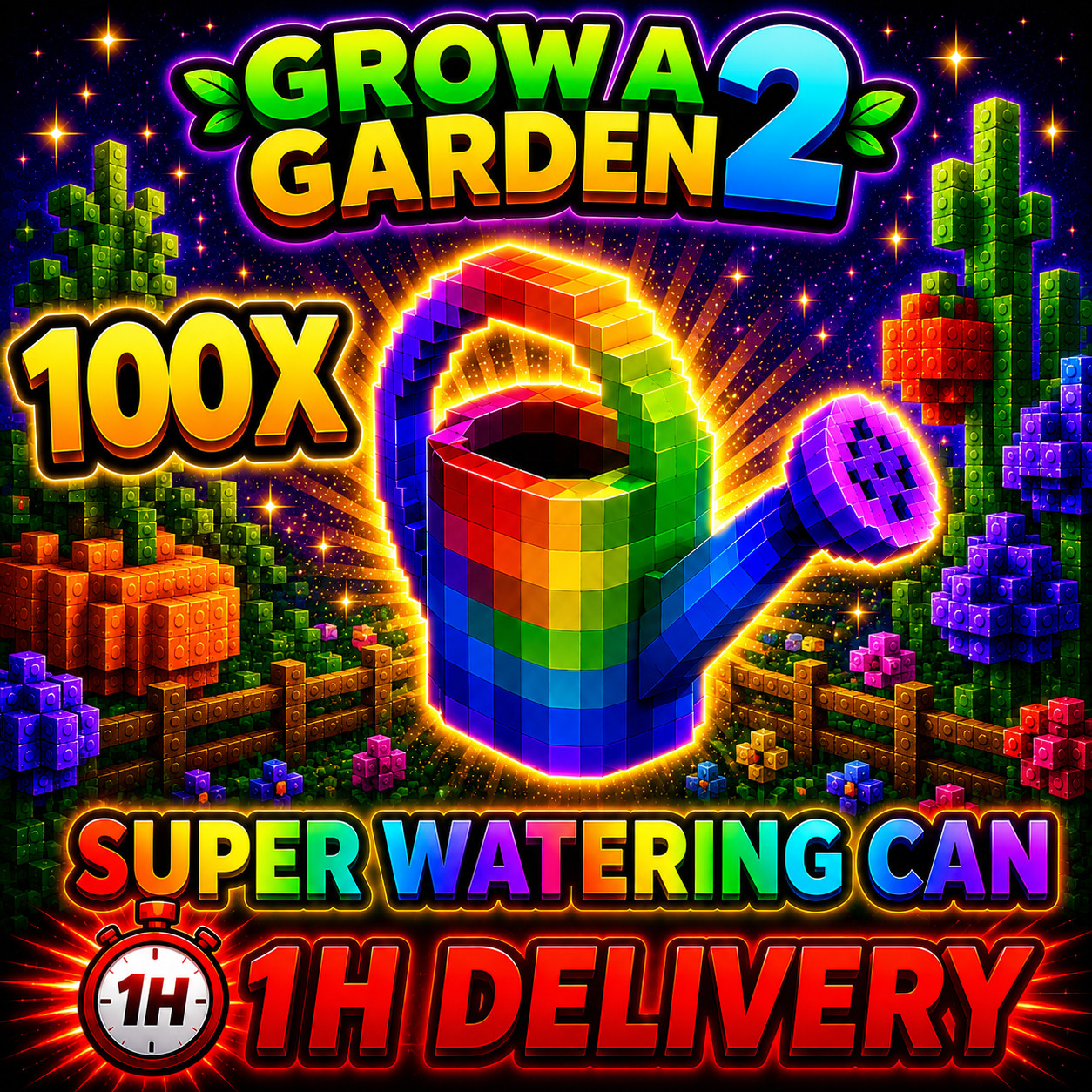 🪴Grow a Garden 2 🪴 | 💧100x Super Watering can💧 | 🔴1 HOUR DELIVERY!🔴