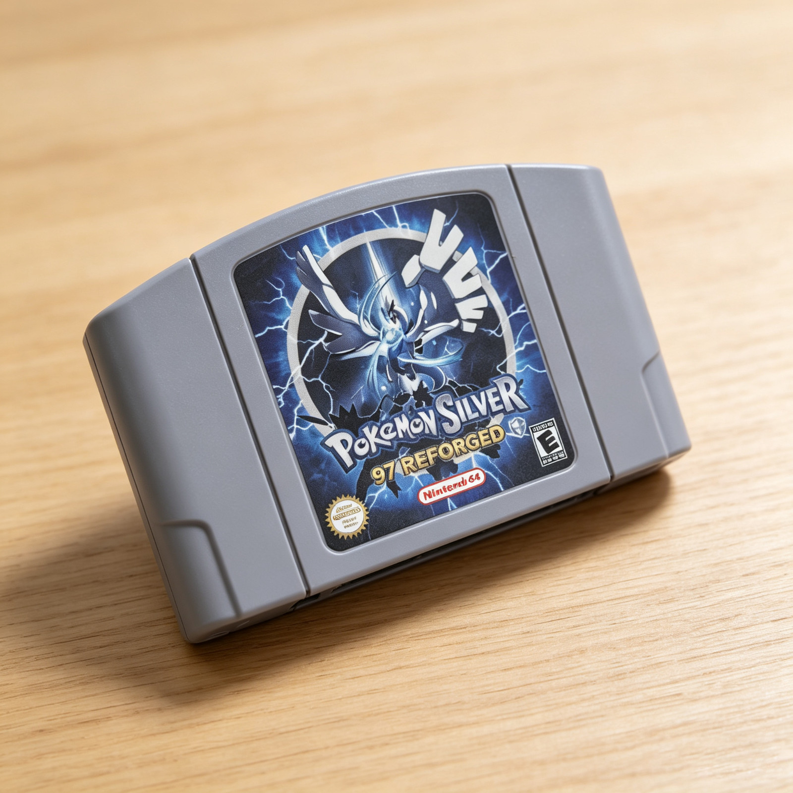 Pokemon Silver 97 Reforged N64 Game Card
