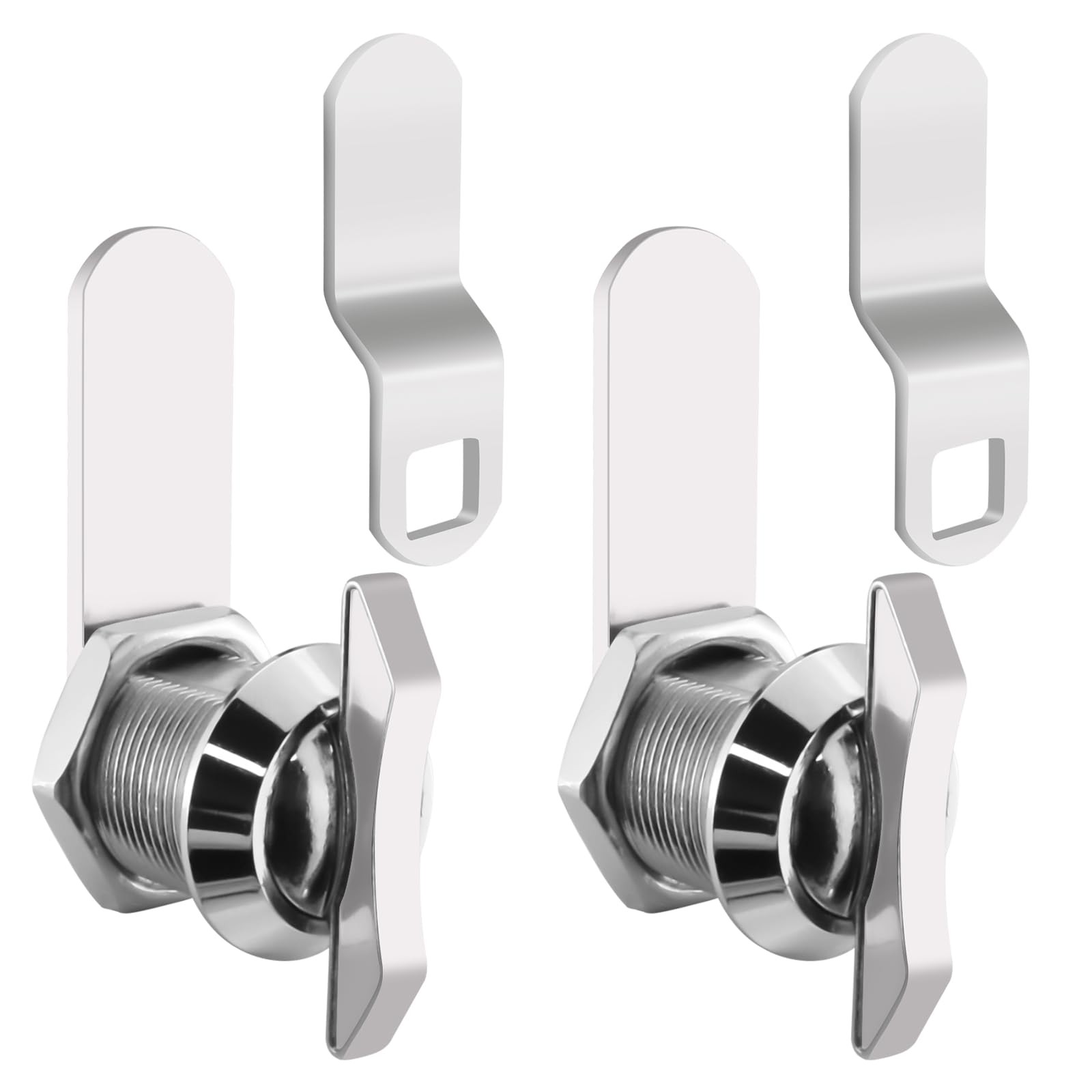 Aifeier ET 2Pcs Thumb Operated Offset Cam Lock, 5/8-Inch Keyless Compartment ...