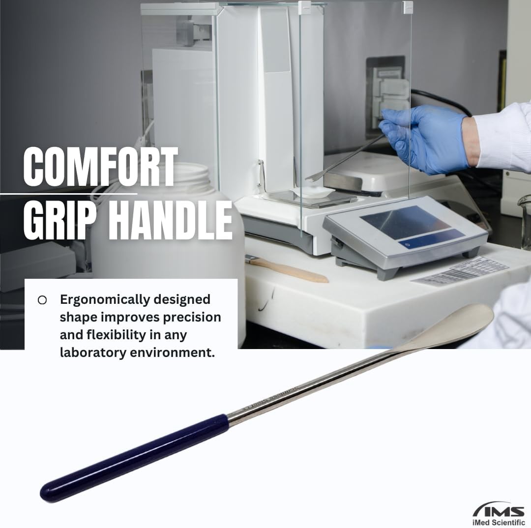 Multipurpose Micro Lab Flat Spoon 6 inch Stainless Steel Spatula Sampler