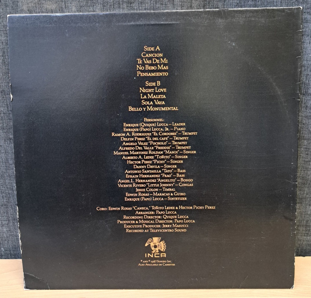Sonora Poncena Back to Work Vinyl Record, JMIS 1083