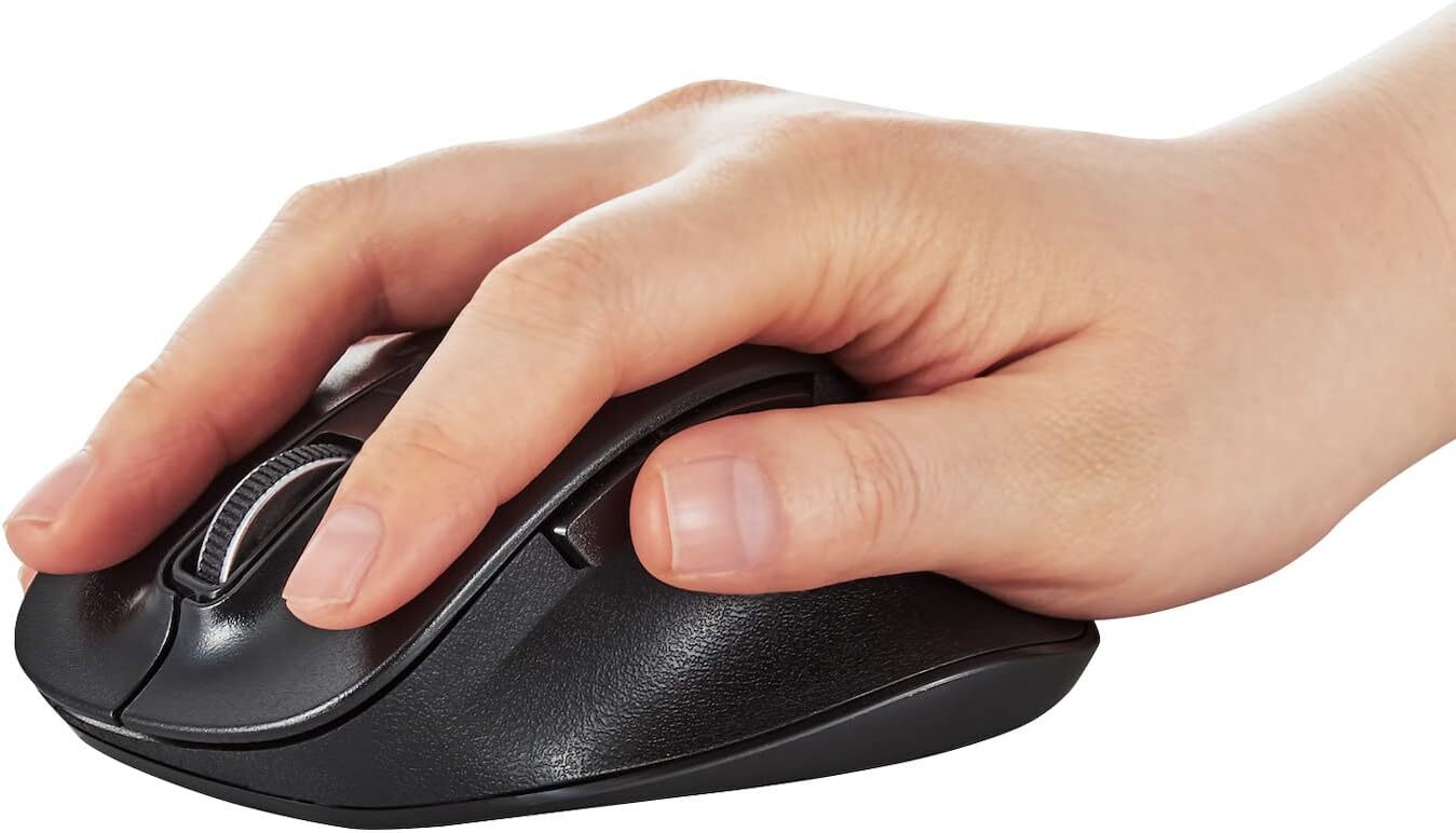 ELECOM Wireless Mouse Bluetooth Silent EX-G Grip Master Multi-Pairing L Siz