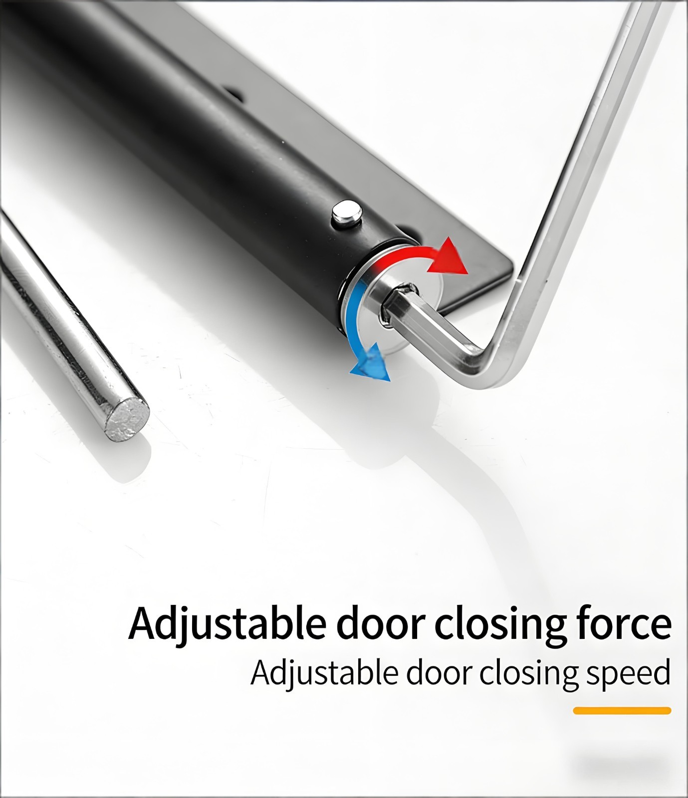 Automatic Door Closer Aluminum Alloy Self Closing Door Hinge Spring Loaded
