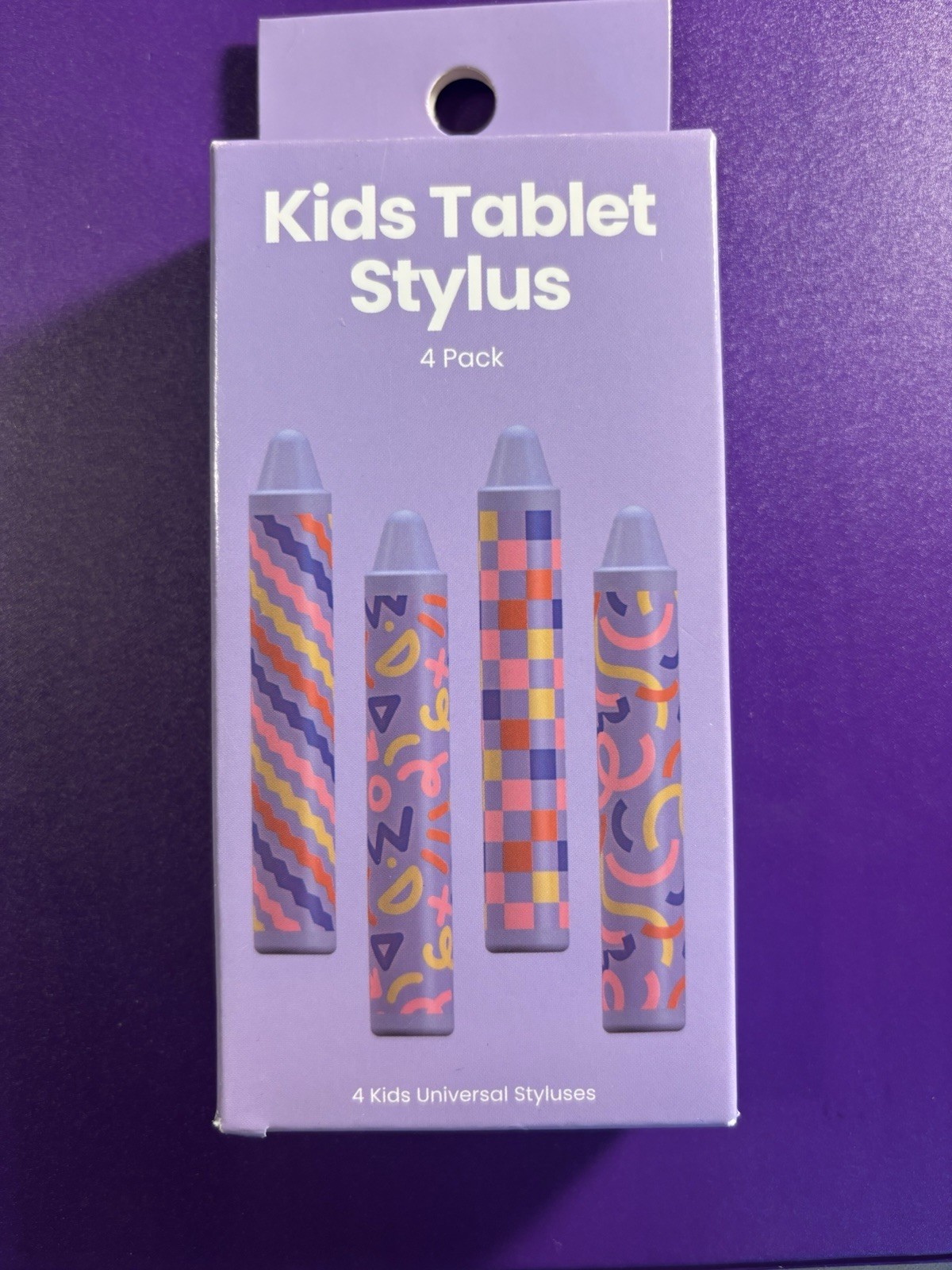 Kids Crayon Style Universal Tablet Stylus - 4 Pack Grey. Brand New In Box.