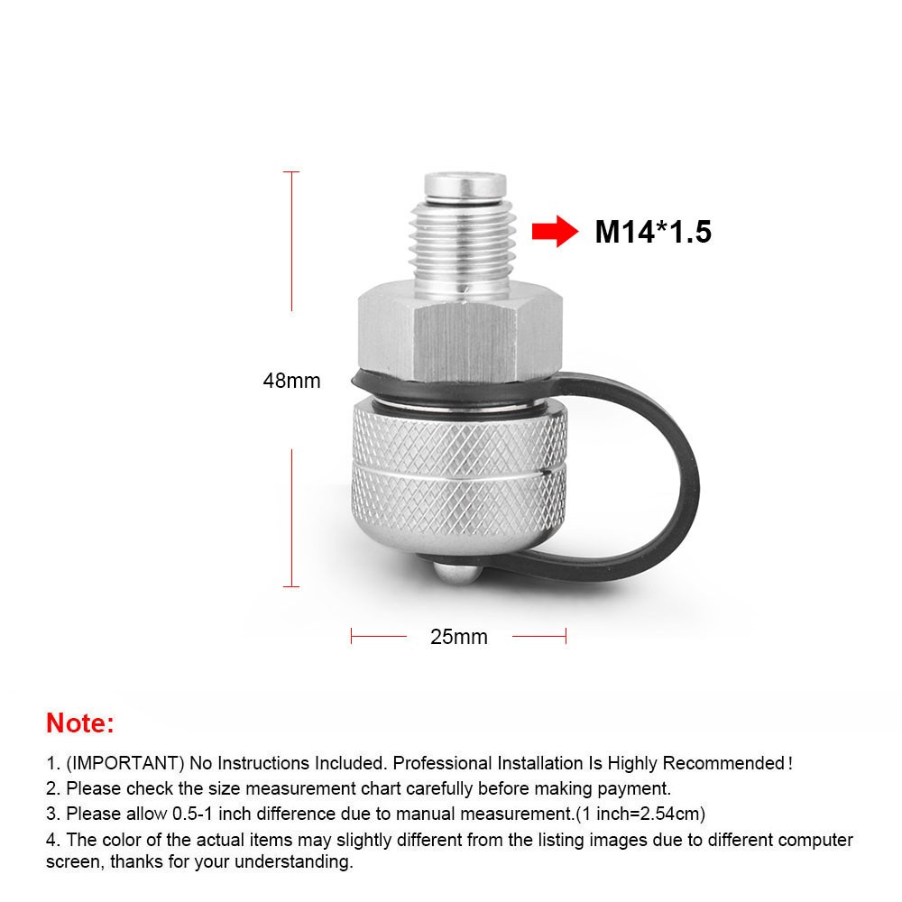 M14x1.5 Quick Twist Oil Drain Valve Stainless Drain Hose Attachment No Mess