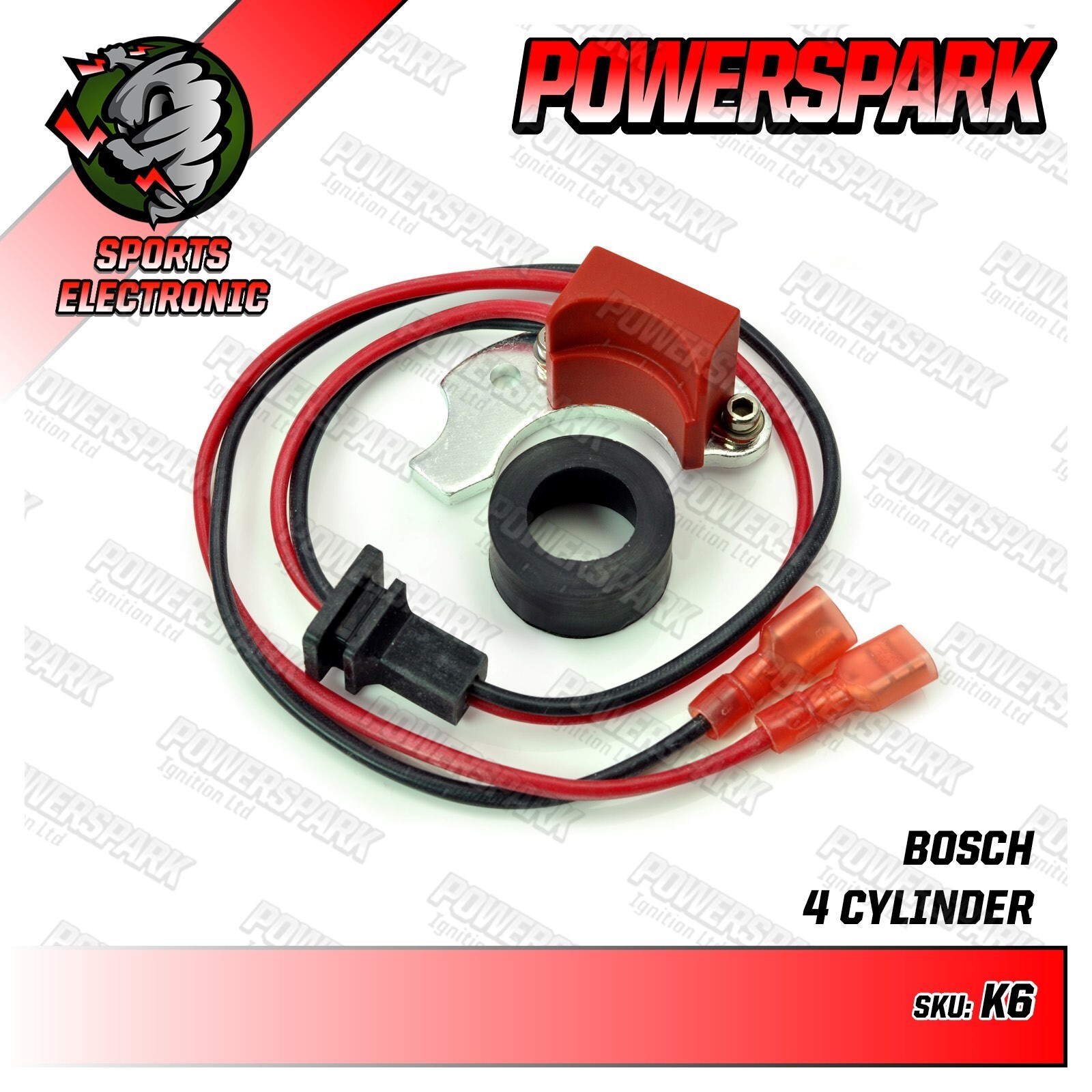 Bosch 034 009 Electronic Ignition Kit and POWERMAX Rotor Arm for VW Camper Van