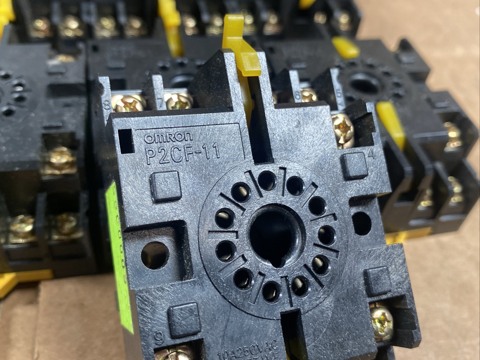 NEW LOT (9) Omron P2CF-11 Connecting Socket Relay Timer Socket 10A 250 11-pin