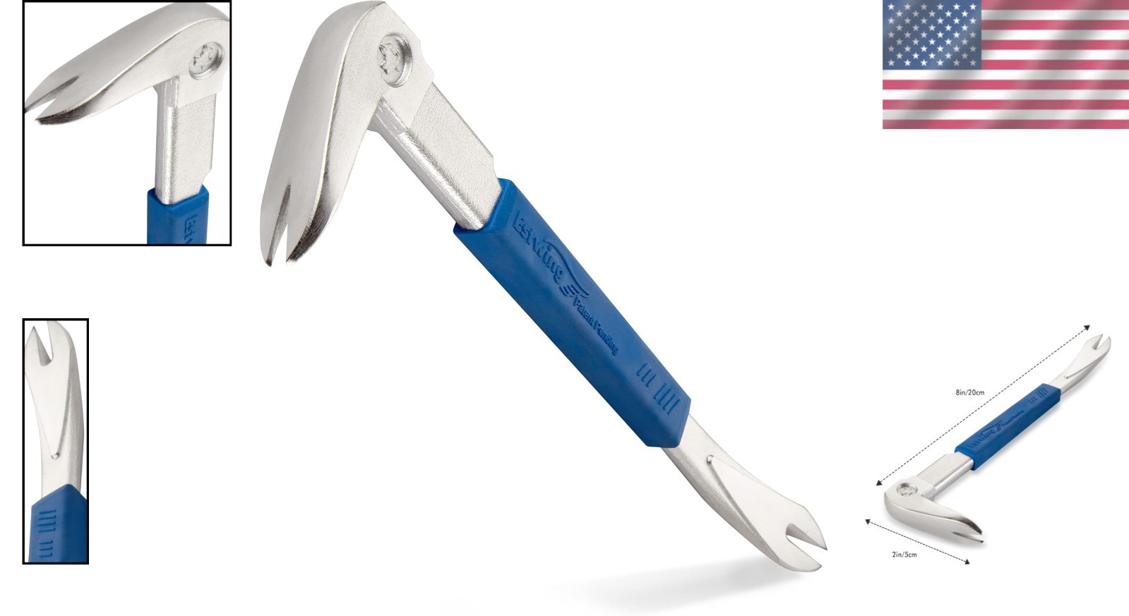 Precision Engineered 9" Nail Puller - Minimal Wood Damage & Maximum Leverage