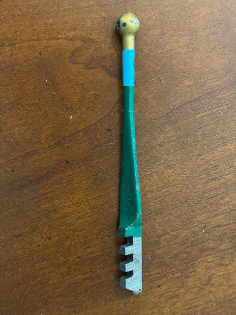 Vintage, Fletcher Gold Tip Glass Cutter with Tapping Ball
