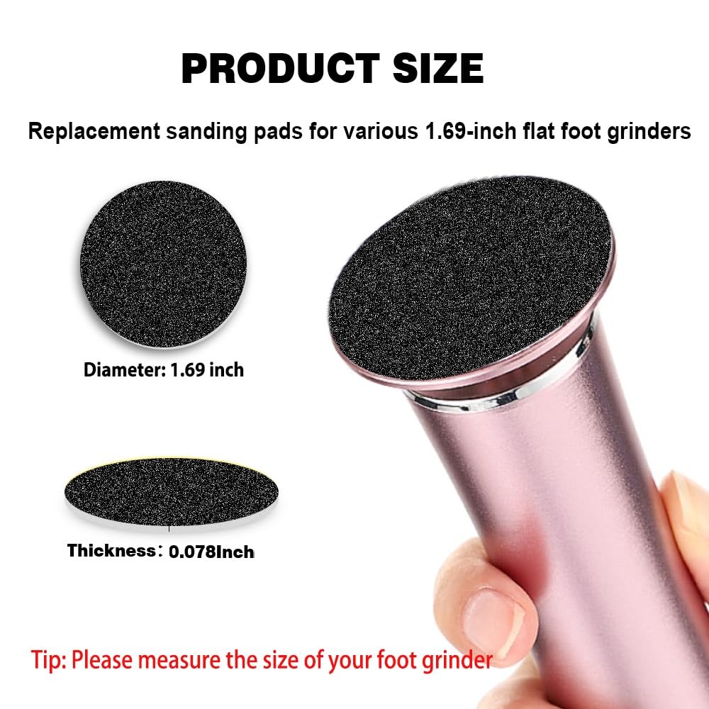 LIERKISS 120pcs Replaceable Sandpaper Refill Discs for Medium 120 Grit, Black