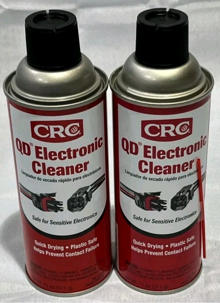 CRC 05103 QD Electronic Cleaner 11 Ounce Aerosol Can, 2 Pack