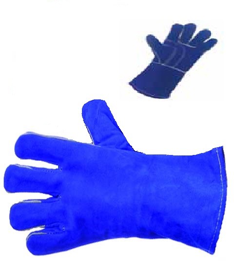 10 PREMIUM LEFT HAND WELDING LEATHER GLOVES WITH REINFORCED THUMB - Size: Large