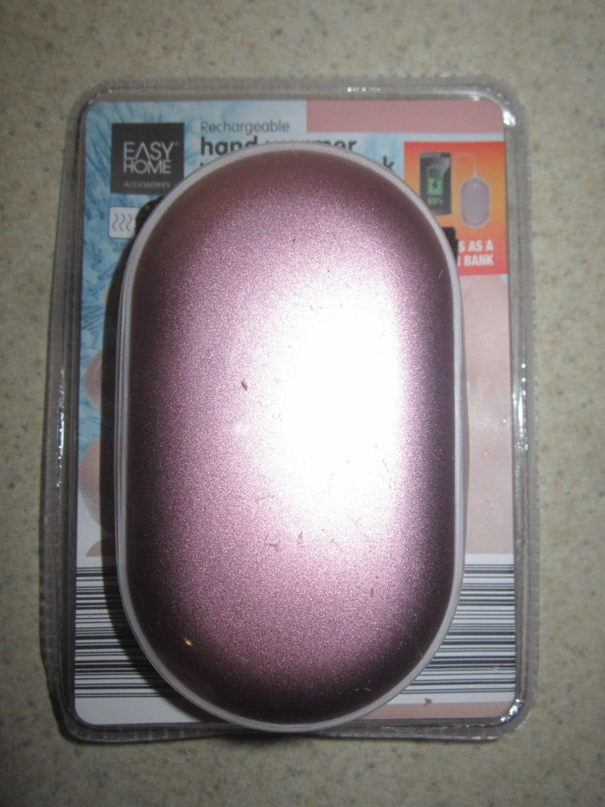 NEW SEALED Easy Home Rechargeable  Hand Warmer With power Bank