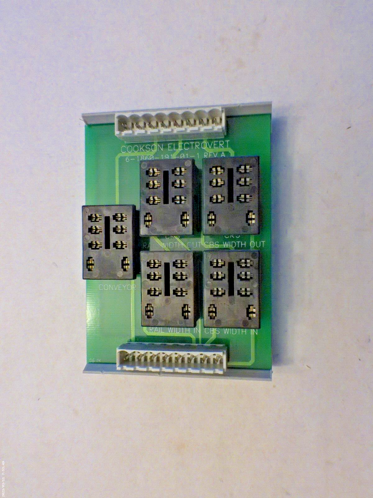 ELECTROVERT 6-1860-191-01-1 CBS RELAY BOARD