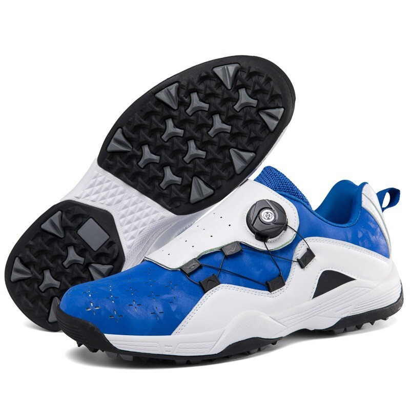 Men Comfortable Breathable Waterproof Swivel Buckle Golf Shoes Training Sneakers