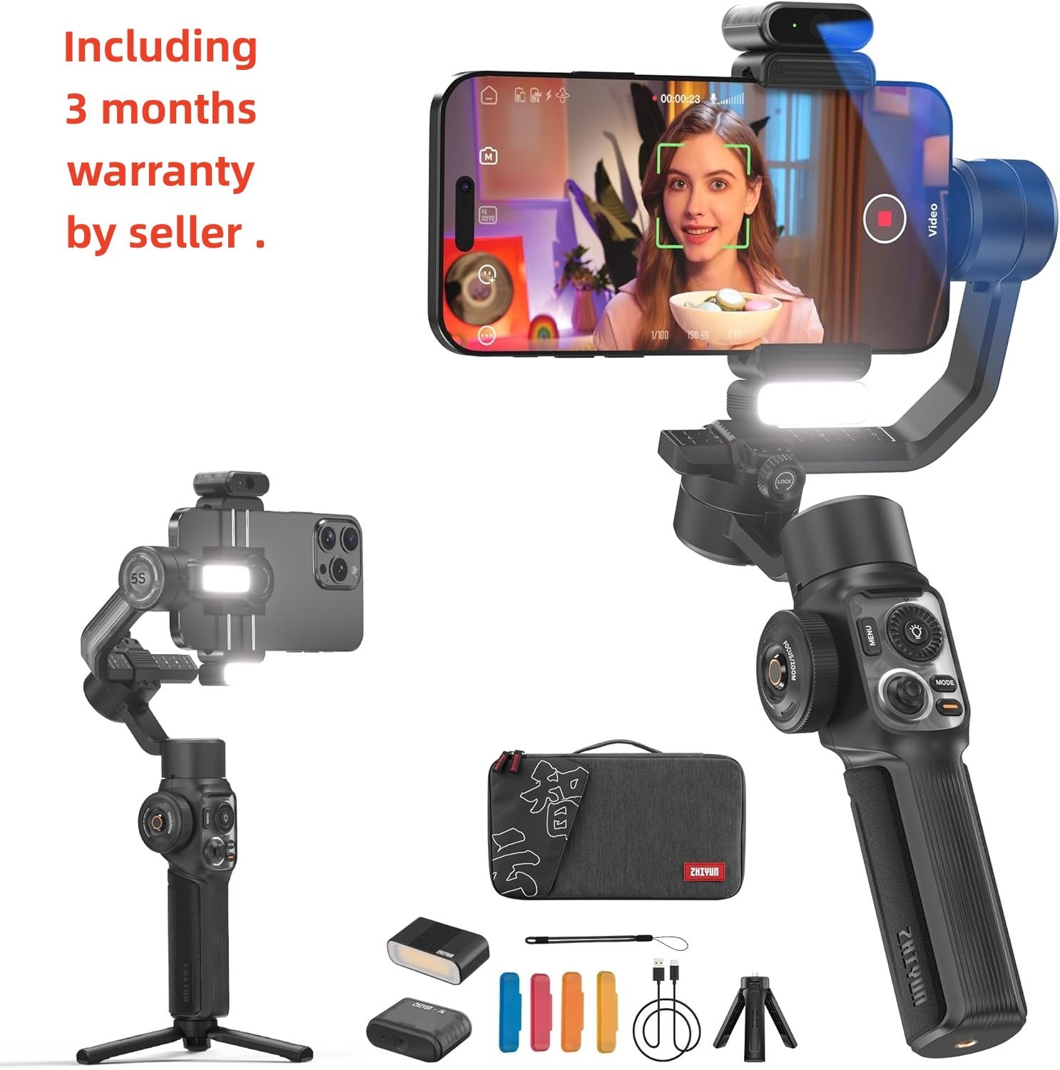 Zhiyun Smooth 5S AI Pro 3-Axis Handheld Smartphone Gimbal (OPEN BOX)