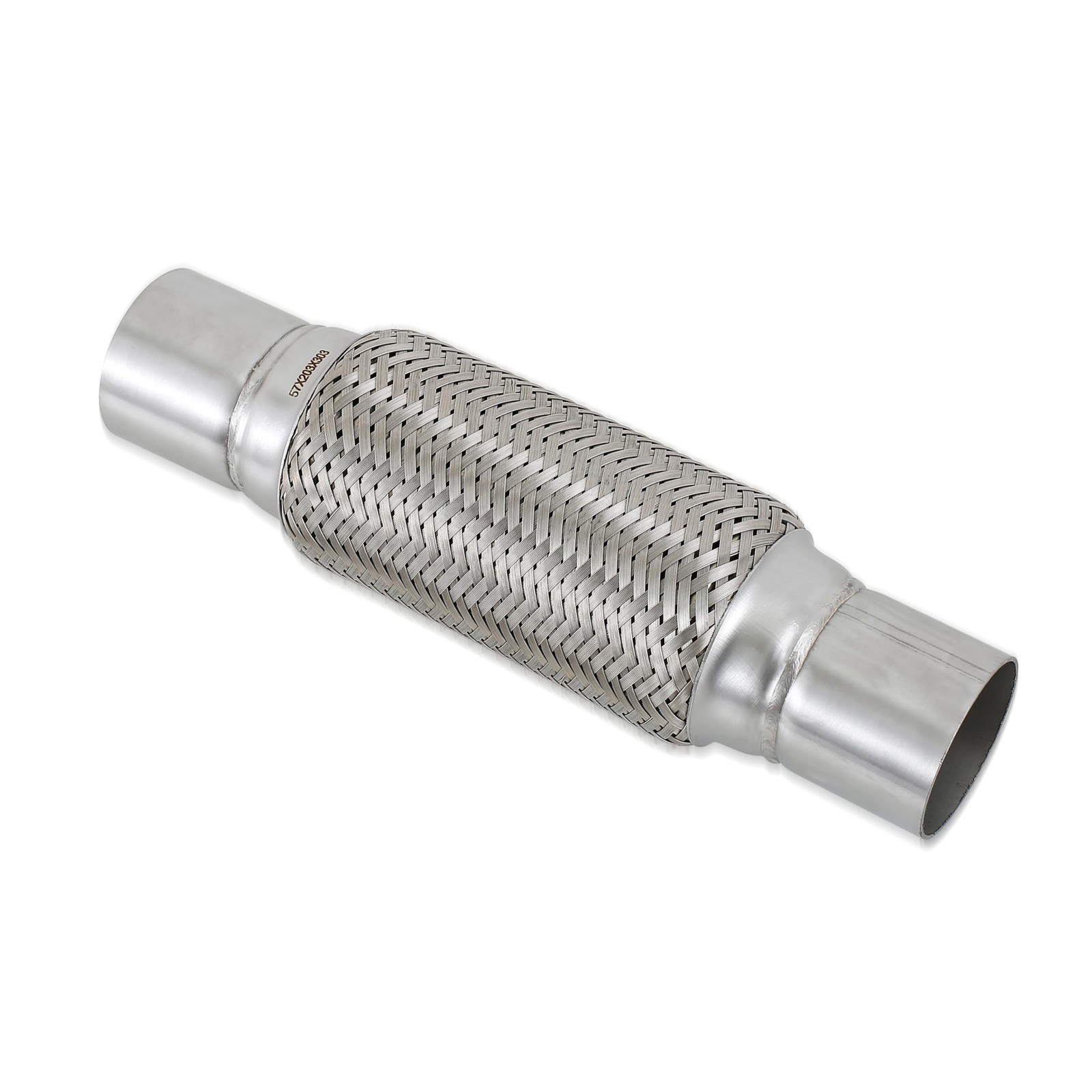 2.25''X8''universal stainless steel Exhaust Flex Pipe with Ends 12" Inch Long...