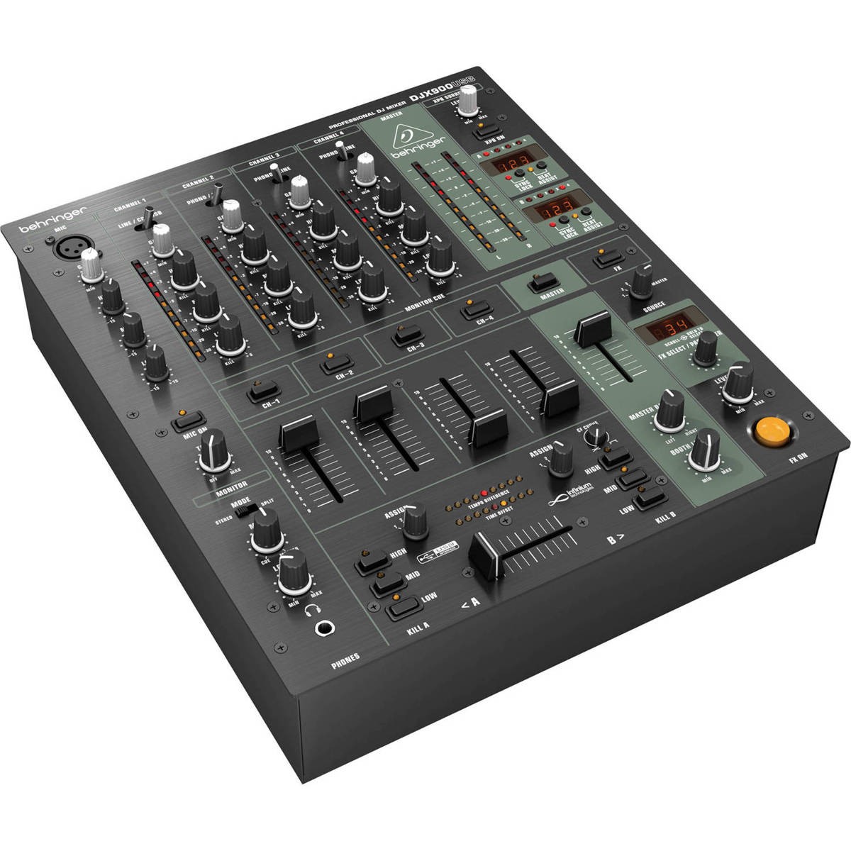 Behringer DJX900USB Professional 5-Channel DJ Mixer with Infinium "Contact-Free"