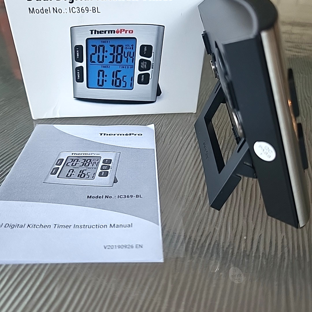 Kitchen Timer TM02 Digital Dual Backlit Cooking Stop Watch Magnetic Clock Baking