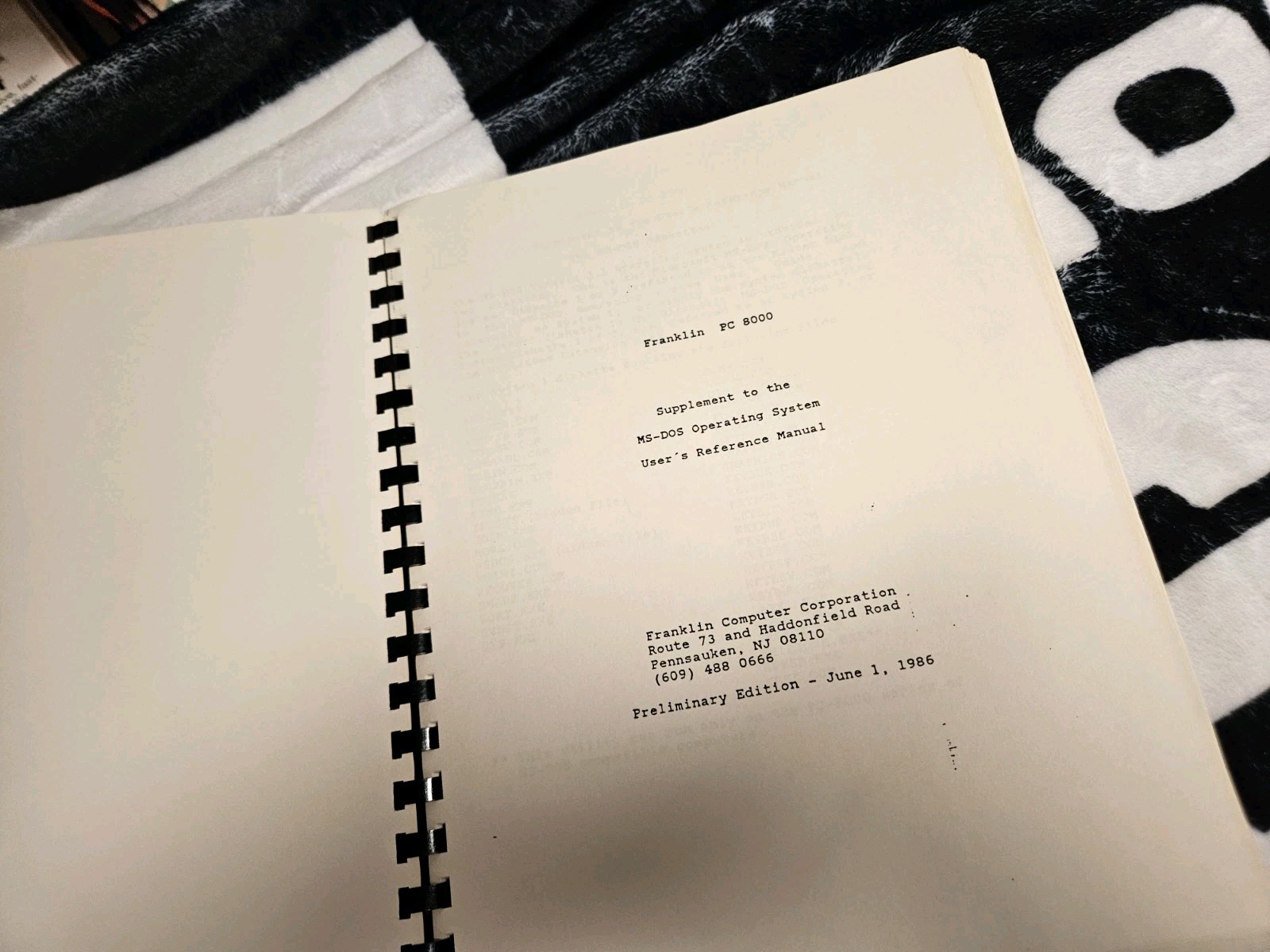 Microsoft MS-DOS 3.1 User Reference Manual + Franklin Computer Supplement