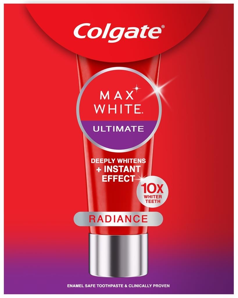 Colgate Max White Ultimate 75ml | Advanced Whitening Toothpaste | Instant Bright