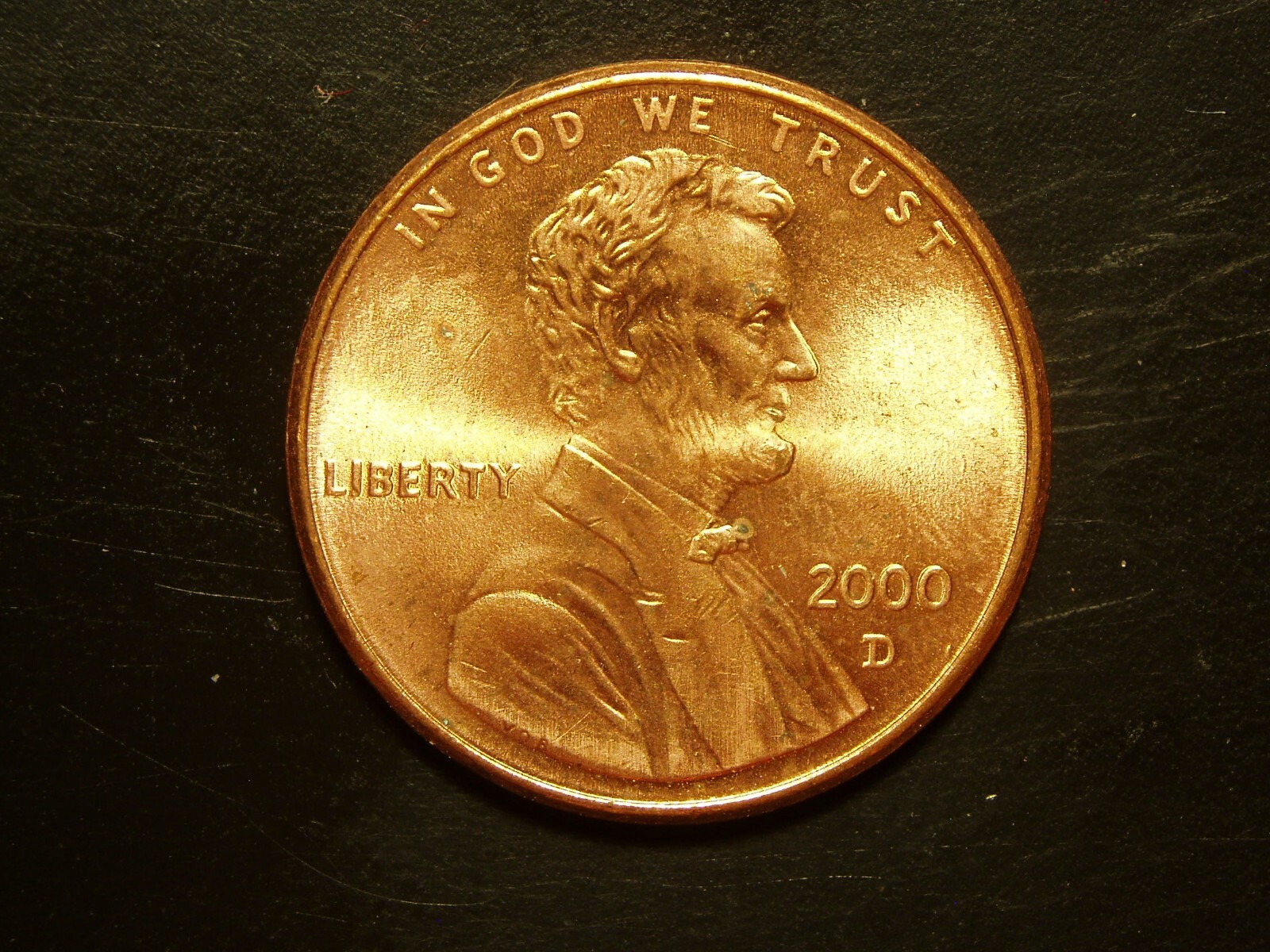 2000-D ONE UNC LINCOLN MEMORIAL CENT #6
