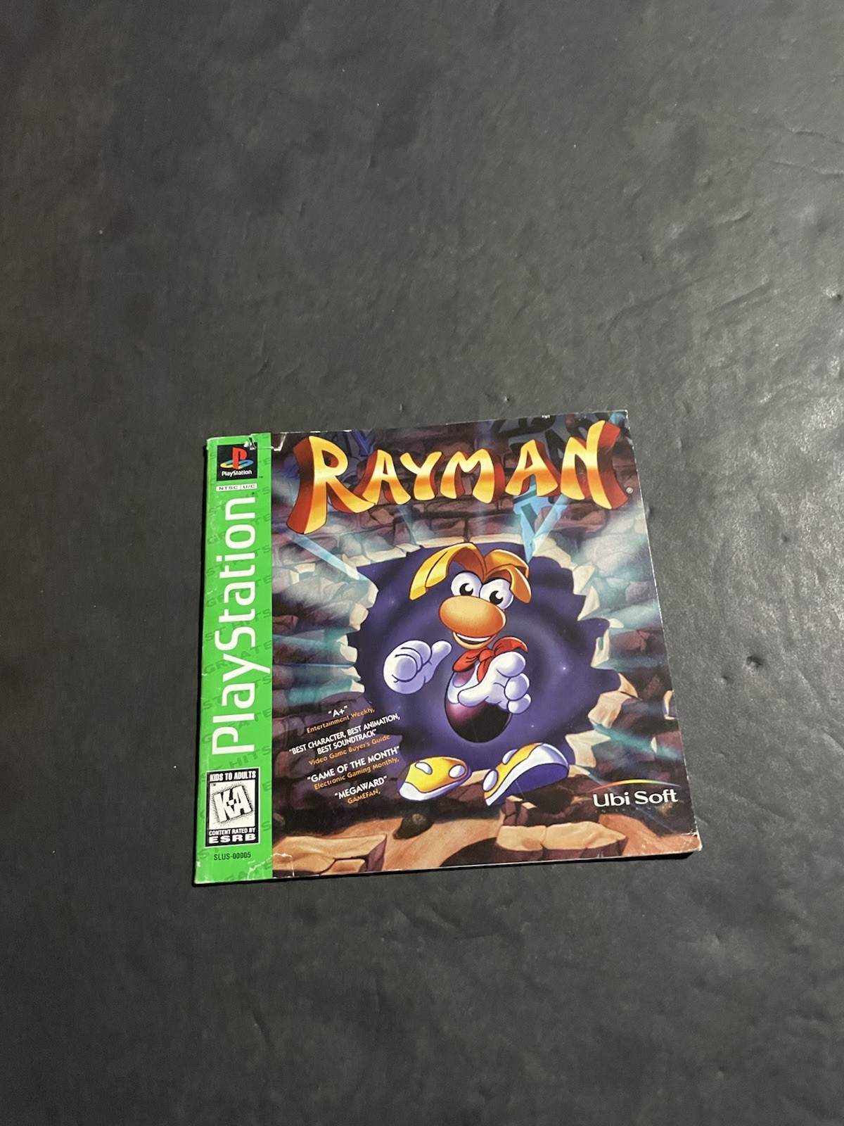 rayman ps1 greatest hits Manual only With registration card
