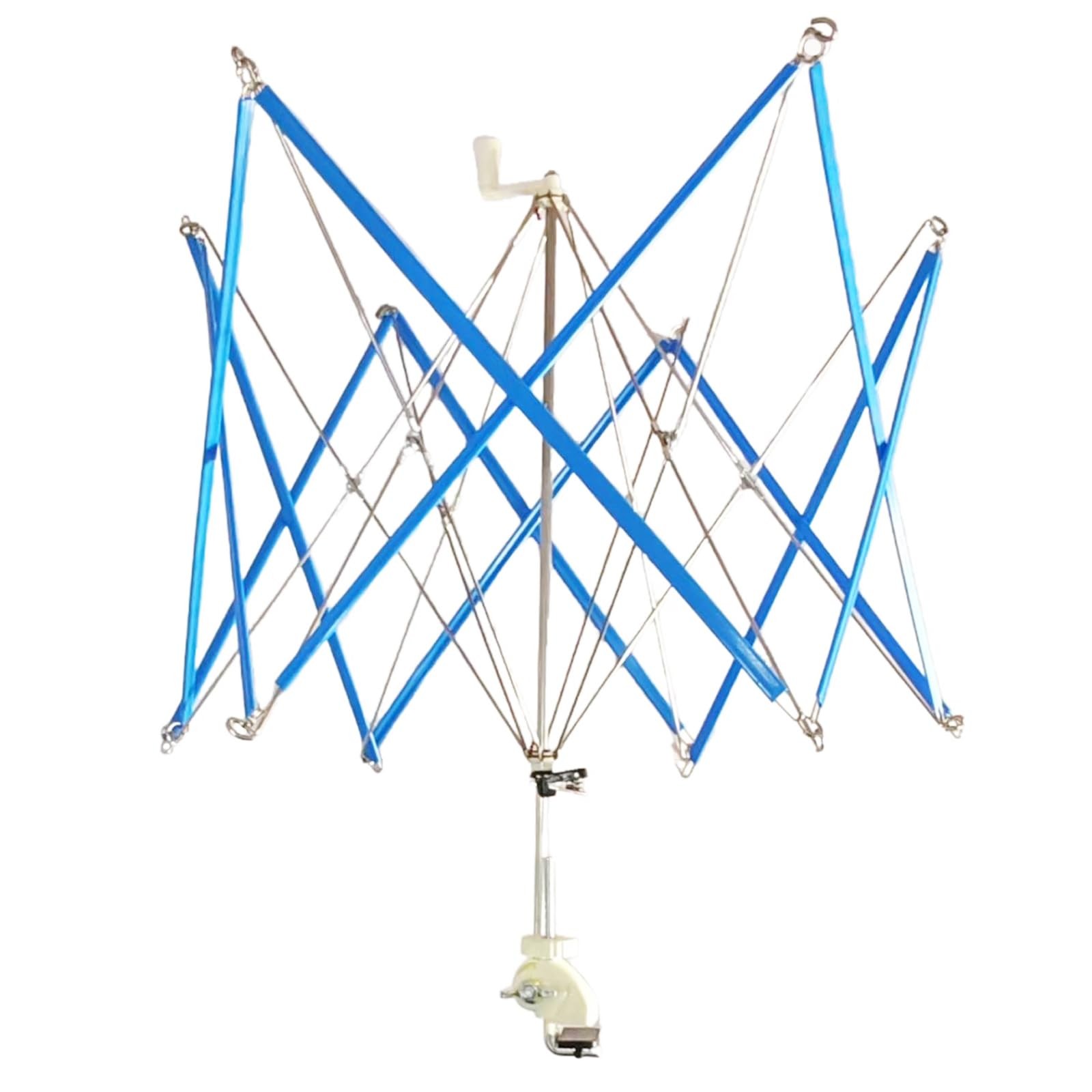Metal Yarn Umbrella Skein Holder, Sturdy Adjustable Yarn Ball Winder with Met...