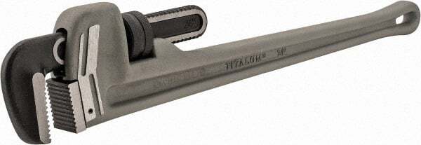 Proto J824A Straight Pipe Wrench: 24" OAL, Aluminum 6" Max Pipe Capacity