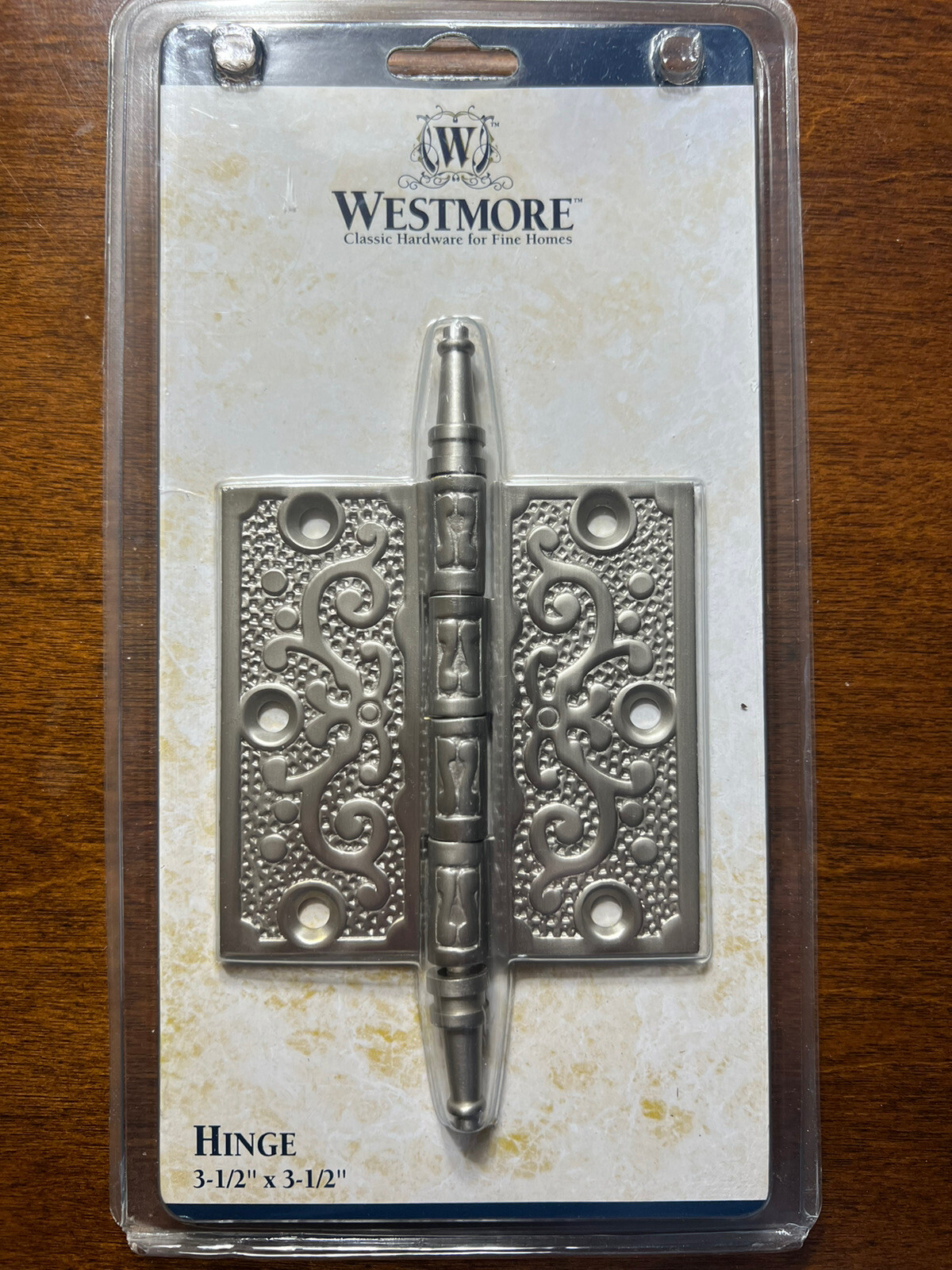 RARE! Westmore Door Hinge Satin Nickle Finish 3 1/2" x 3 1/2" & FAST FREE SHIP!