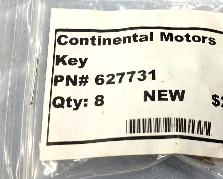 Continental Part # 627731 KEY (8/PACK)
