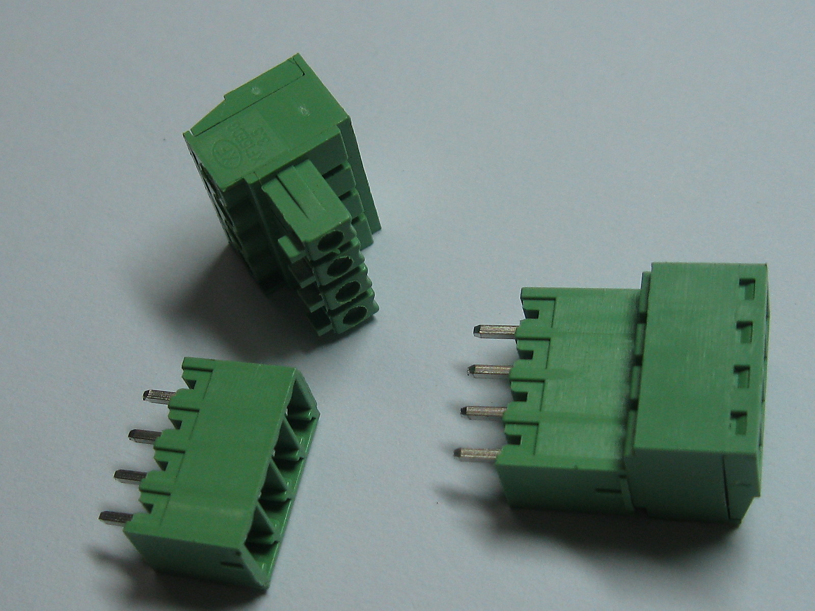 12 x Screw Terminal Block Connector 3.5mm 4pin/way Green Pluggable Type Straight