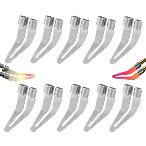 10 Pcs Plastic Welding Tips Professional Stainless Steel Triangle Scrapper