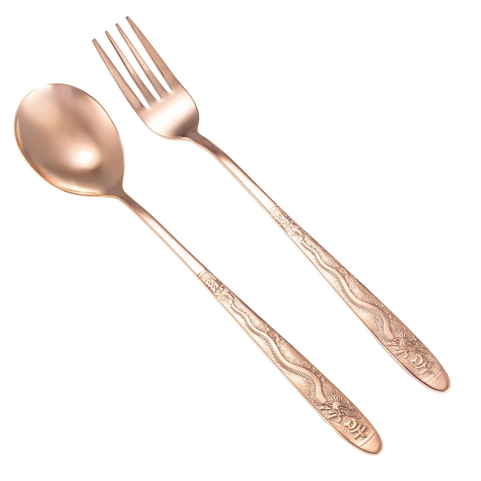 99.99% Pure Copper Utensils, Copper Flatware with Chinese Beautiful Meaning, ...
