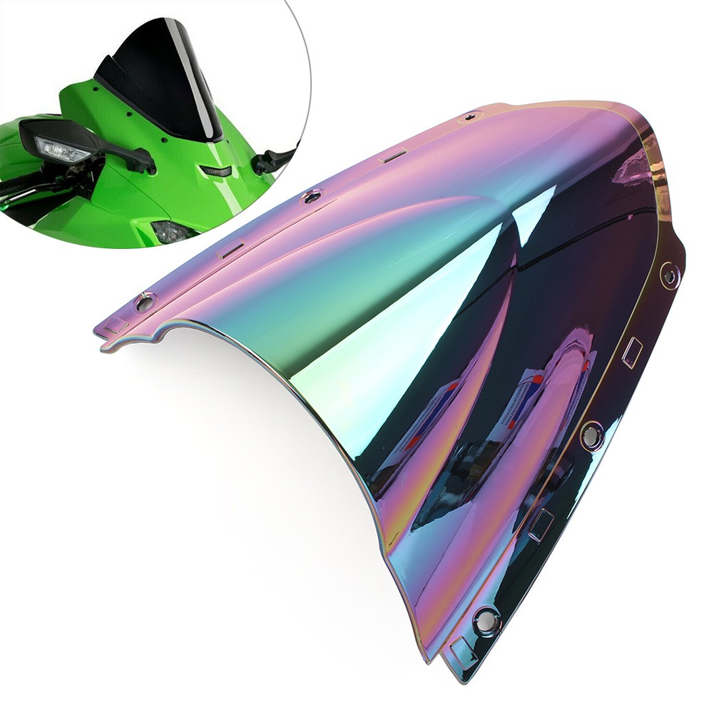 Windscreen Windshield ABS For KAWASAKI Ninja ZX10R 2021 2022 2023 Dark-Iridium