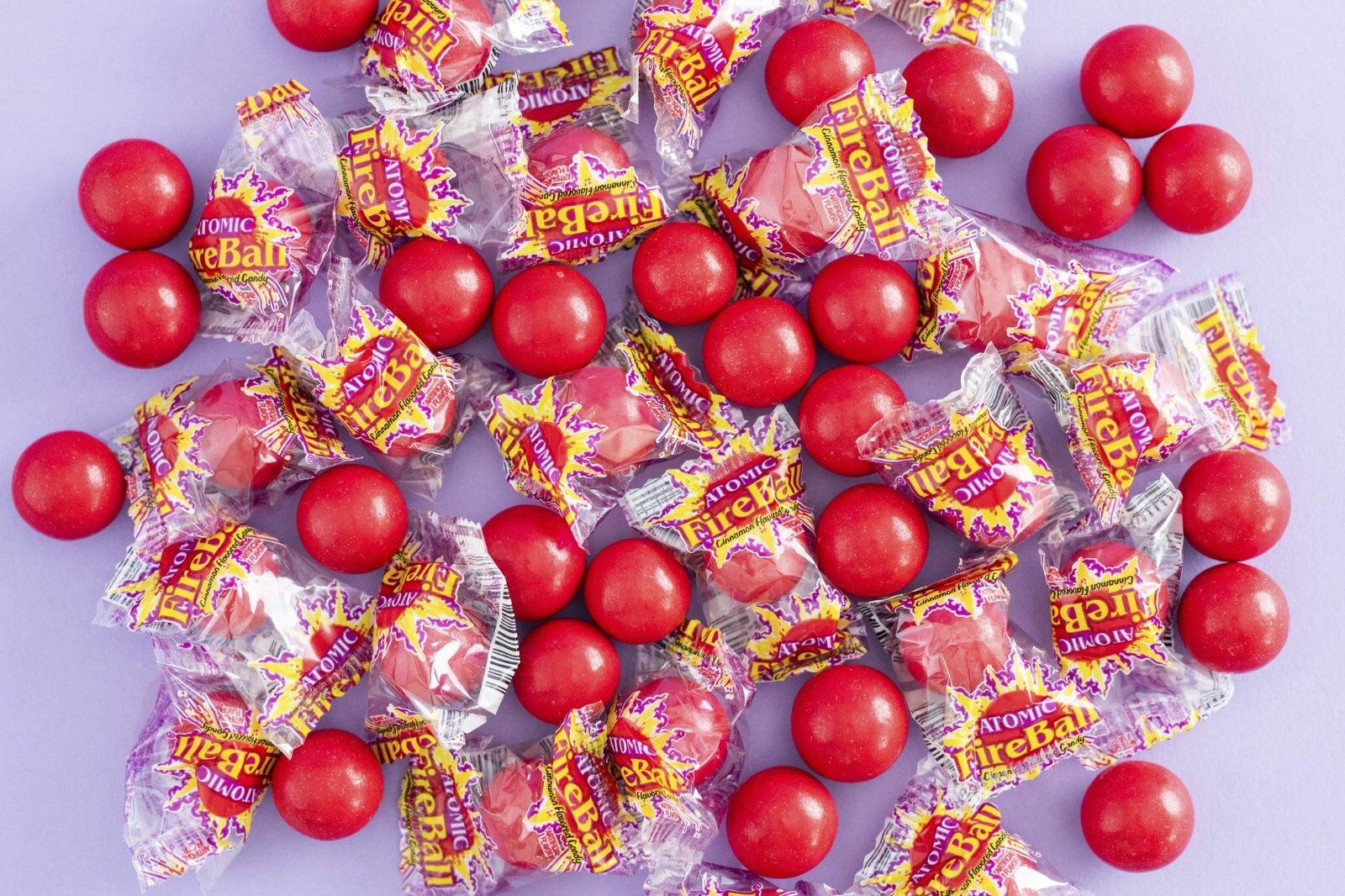 Atomic Fireballs Candy, 4.05 Pound Bulk Candy Tub
