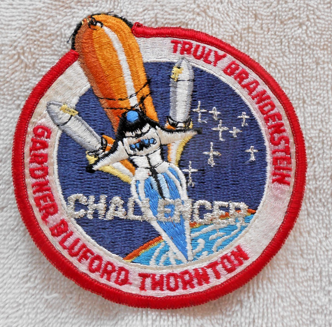 NASA STS-8 CHALLENGER Mission Astronaut4" Patch Unused Truly Brandenstein