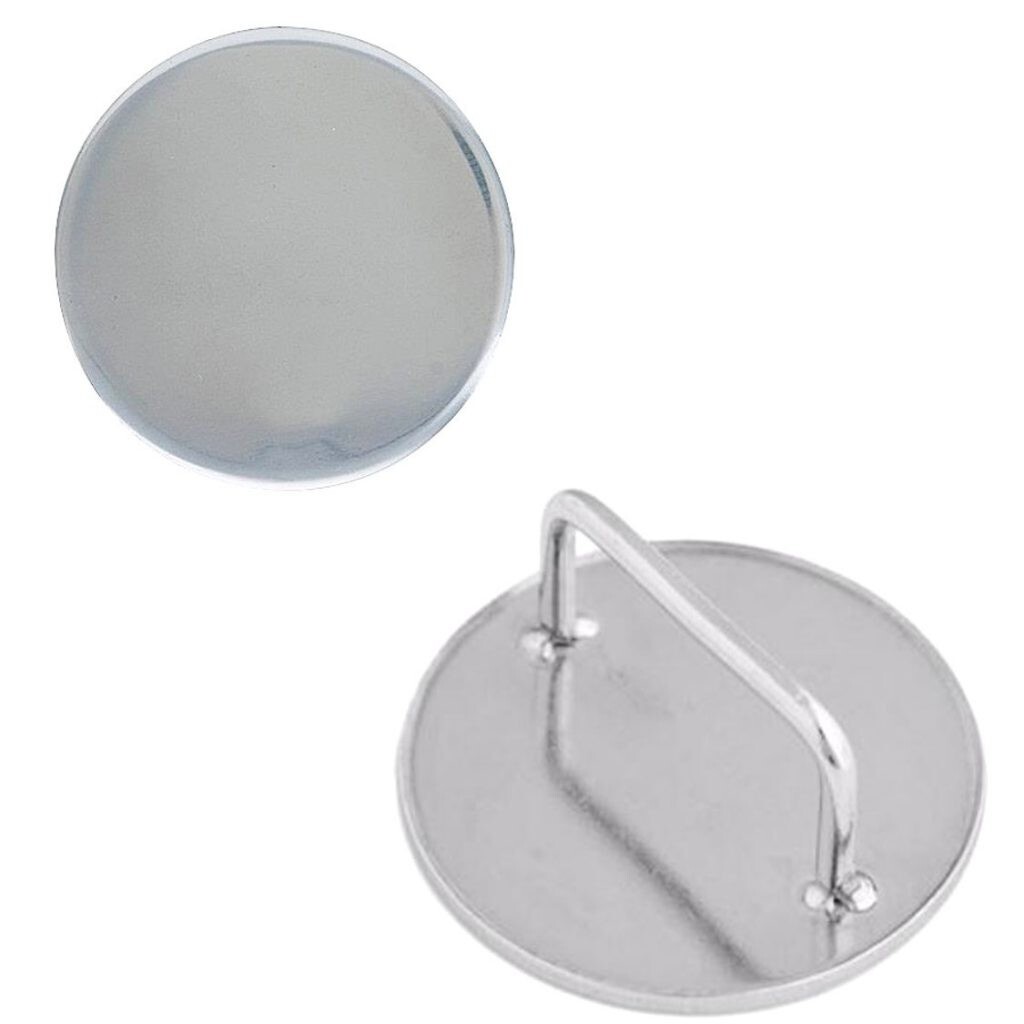 New Bridle Harness Loop Concho Rosette (Stainless Steel) 2 Pack in 1" or 1 1/4"
