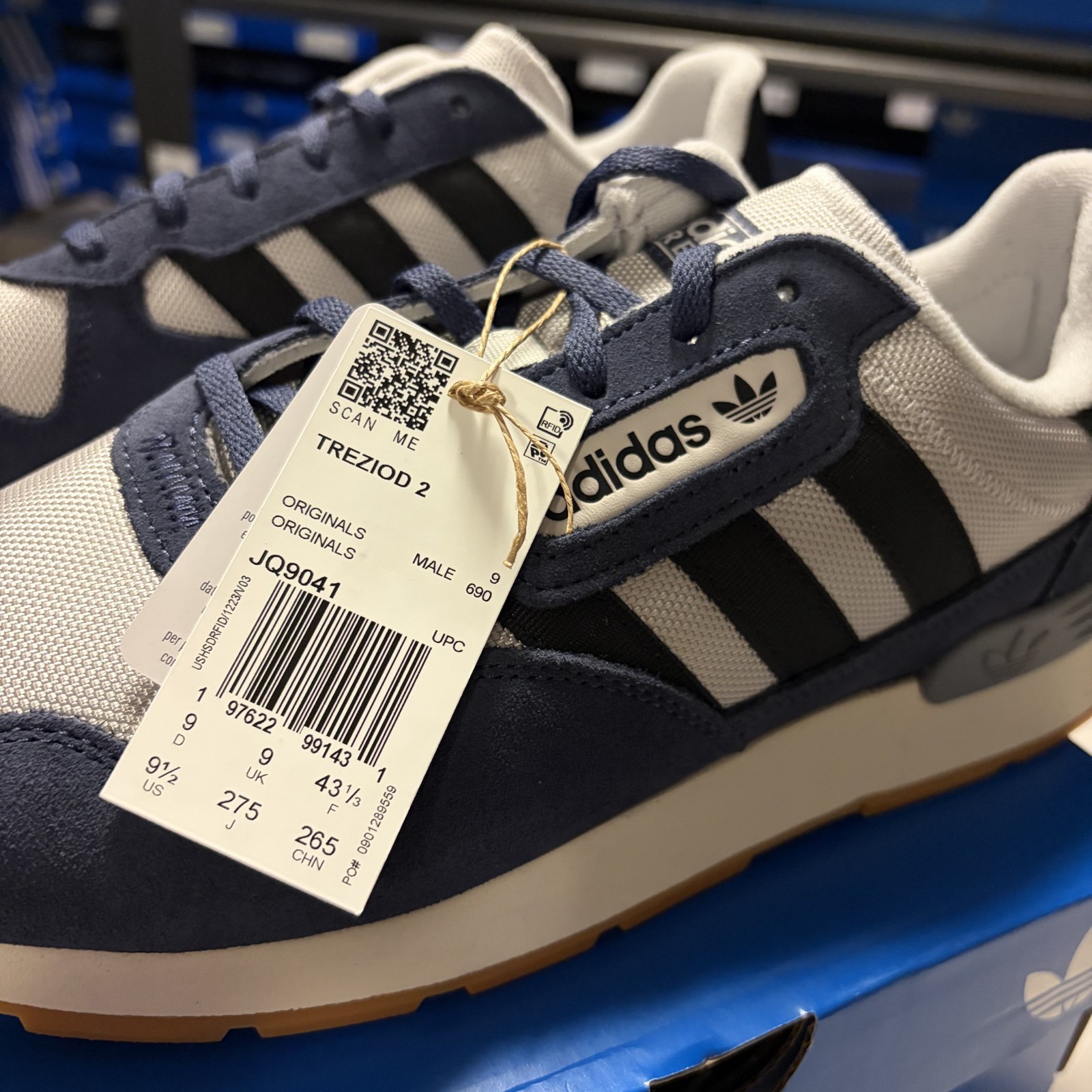 Adidas Treziod 2 mens Casual Shoe Sneakers - Blue Gray - JQ9041